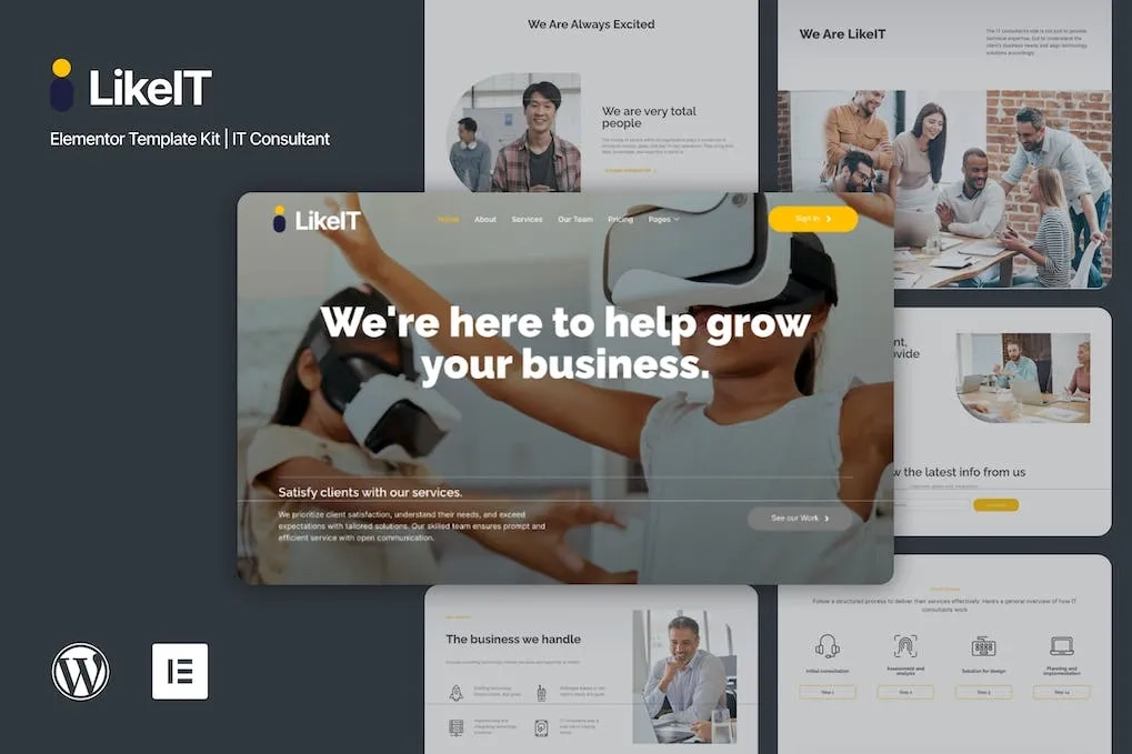 LikeIT – Consulting Agency Elementor Pro Template