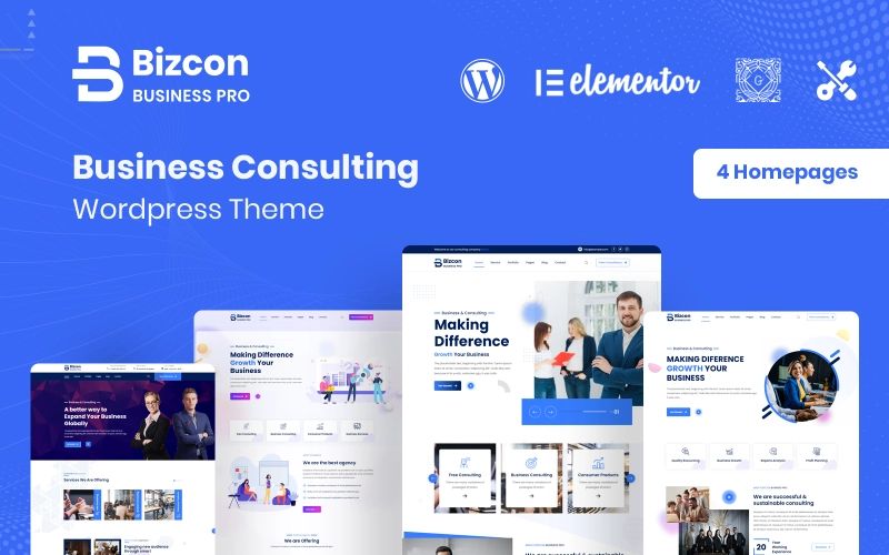 Bizcon – Business Consulting WordPress Theme