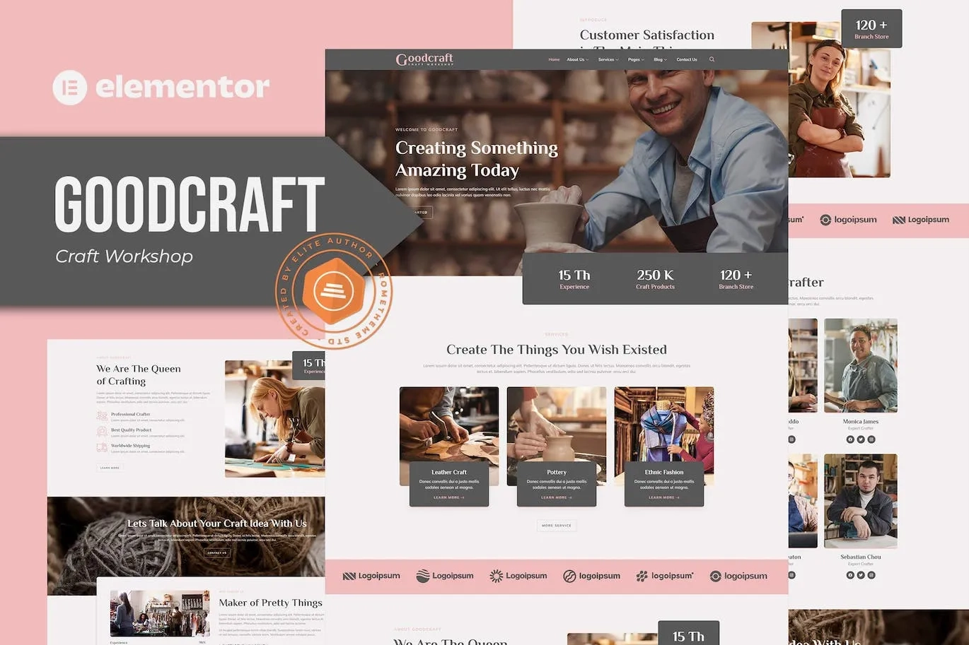 Goodcraft – Craft Workshop Elementor Template