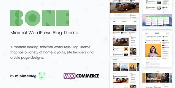 Bone – Minimal & Clean WordPress Blog Theme