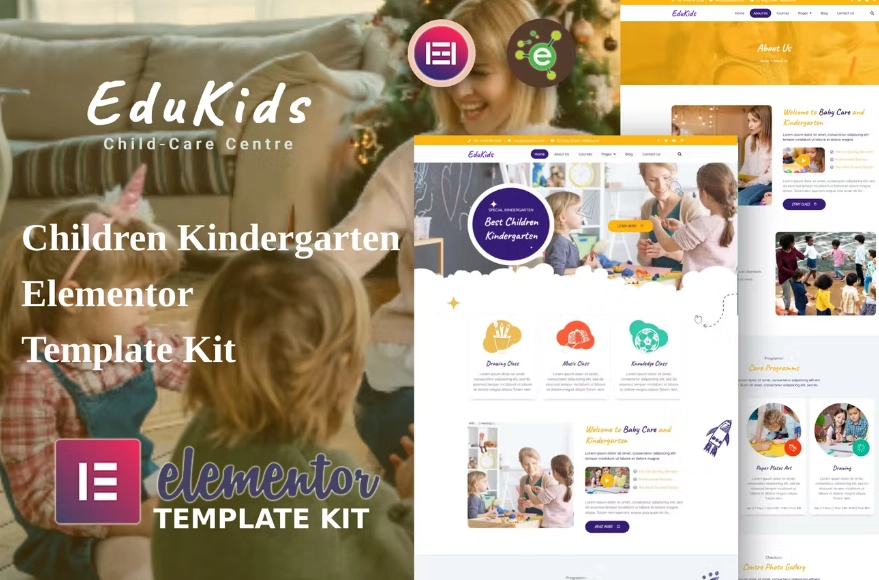 EduKids – Children Kindergarten Elementor Template