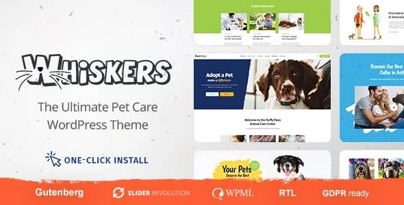 Whiskers – Pets Store | Vet Clinic | Animal Adoption