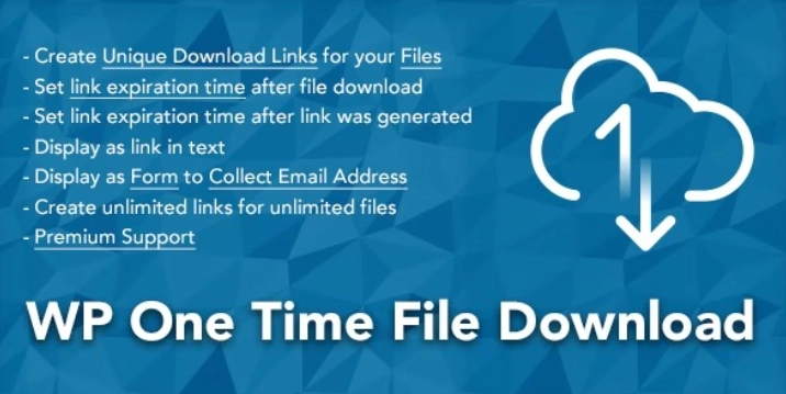 WP One Time File Download