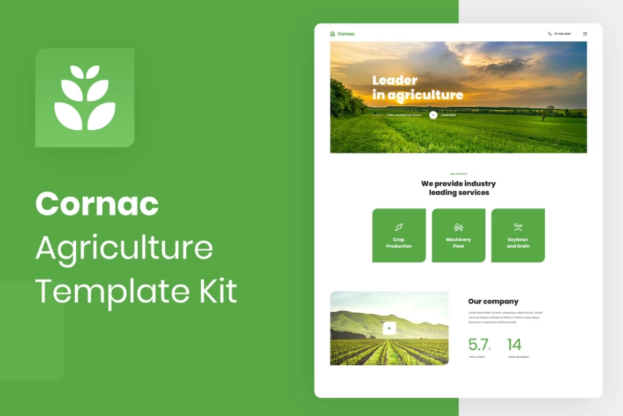 Cornac – Agriculture Elementor Template