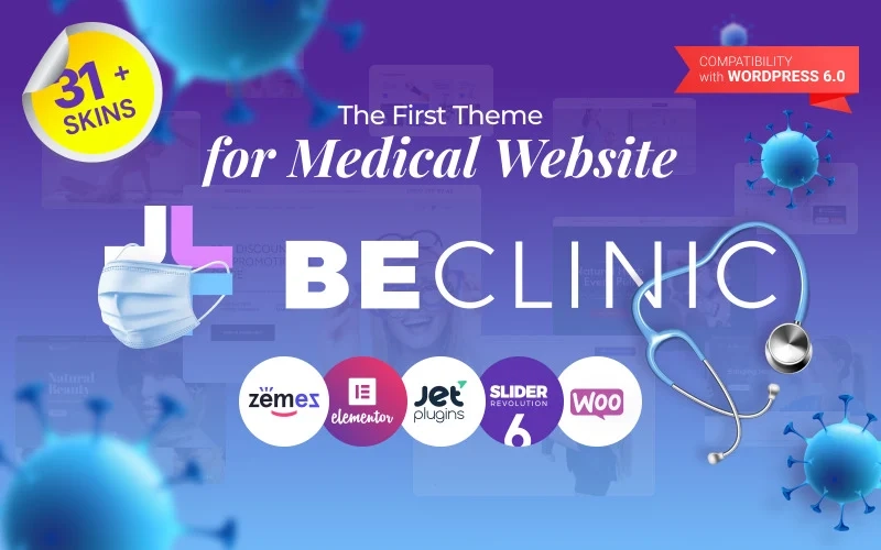 BeClinic – Multipurpose Medical Clean WordPress Theme