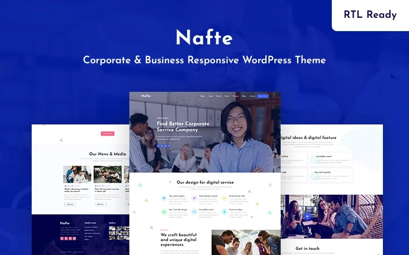 Nafte – Corporate Business WordPress Theme