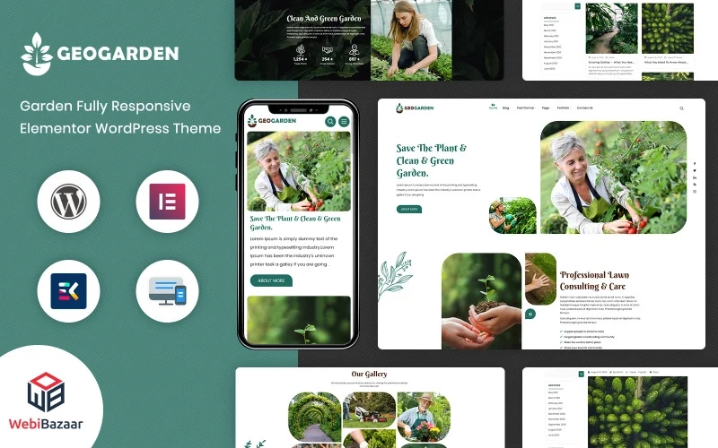 GeoGarden – Gardening and Landscaping WordPress Elementor Theme WordPress Theme