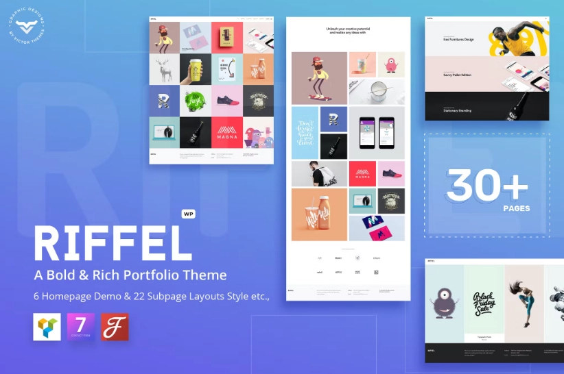 Riffel – A Bold & Rich Portfolio Theme