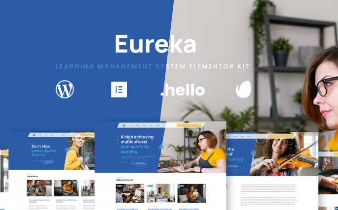 Eureka – Online Learning Elementor Template
