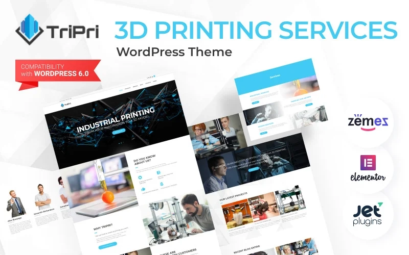 TriPri – 3D Printing Services WordPress Theme