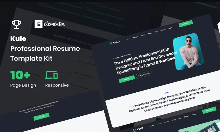 Kulo – Professional Resume Elementor Template