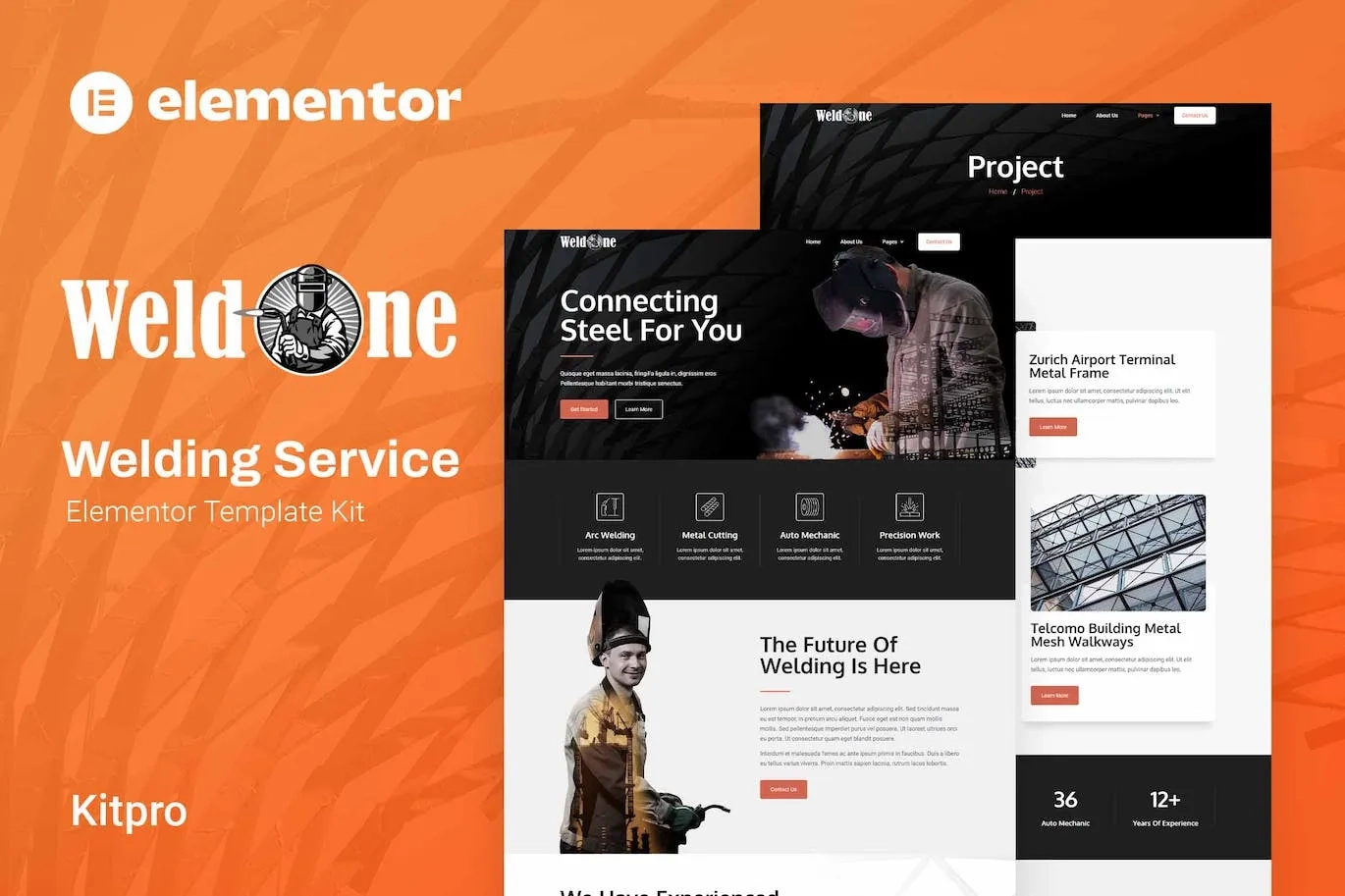 Weldone – Welding Service Elementor Template