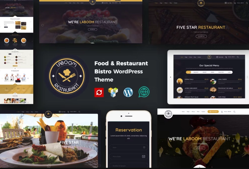 La Boom – Food & Restaurant Bistro WordPress Theme
