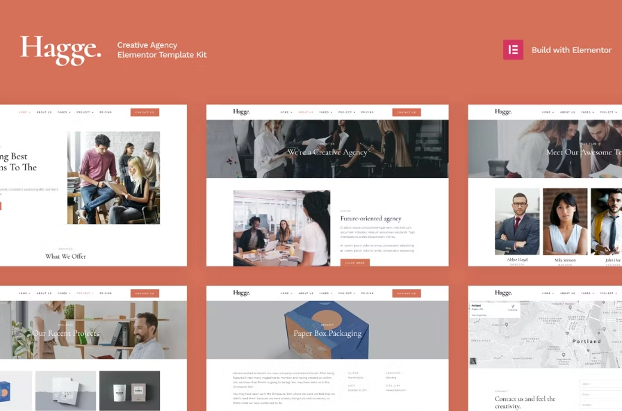 Hagge – Creative Portfolio Elementor Template