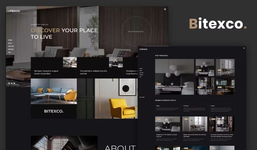 Bitexco – Creative Interior Elementor Template