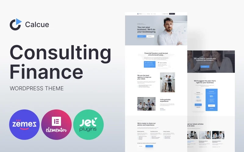 Calcue – Consulting Finance WordPress Theme