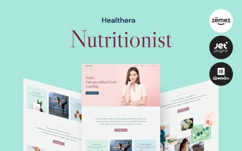 Healthera – Certified Nutritionist WordPress Theme