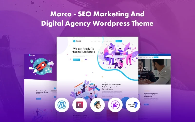 Marco – SEO Marketing And Digital Agency Wordpress Theme WordPress Theme