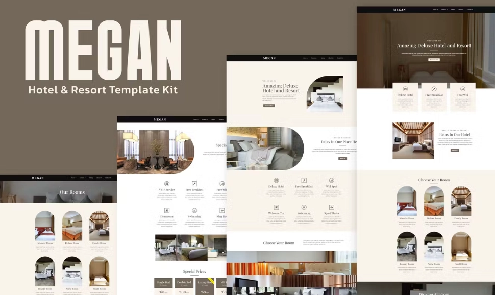 Megan – Hotel Booking Template