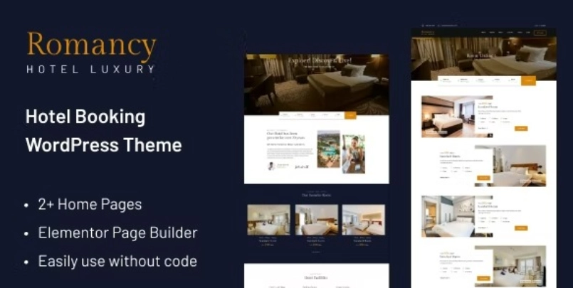 Romancy – Hotel Booking WordPress Theme