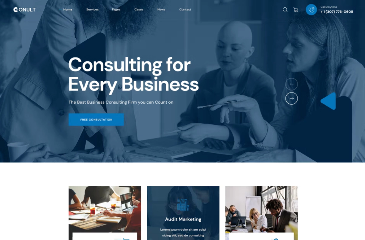 Conult – Consulting Business WordPress Themes