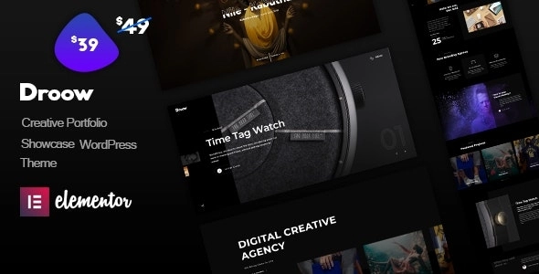 Droow – Ajax Portfolio WordPress Theme