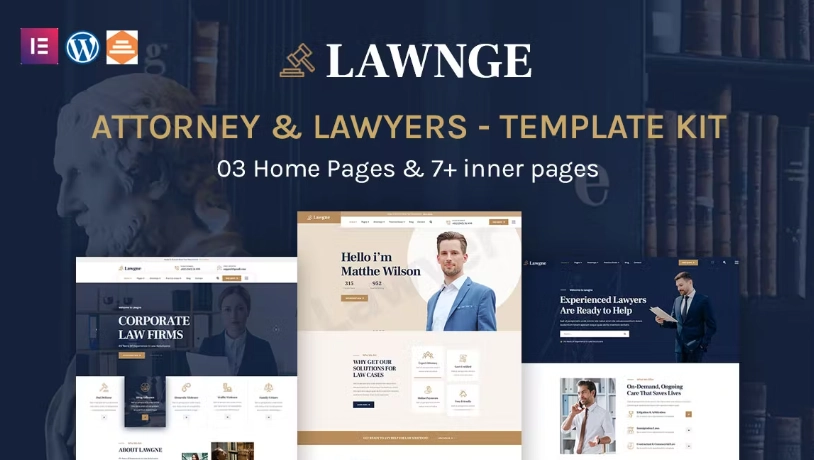 Lawgne – Attorney & Lawyers Elementor Template