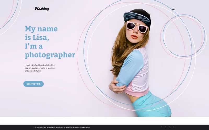 Flashing – Photographer Portfolio WordPress Theme