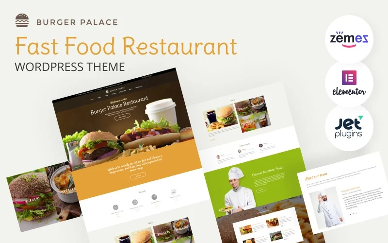 Burger Palace – Fast Food Restaurant WordPress Theme