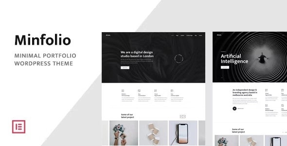 Minfolio – Minimal Portfolio WordPress Theme