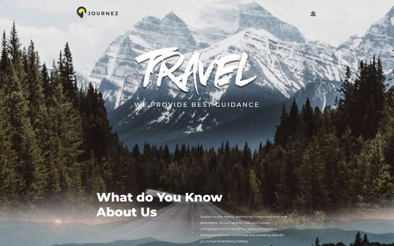 Journez – Travel WordPress Elementor Theme WordPress Theme