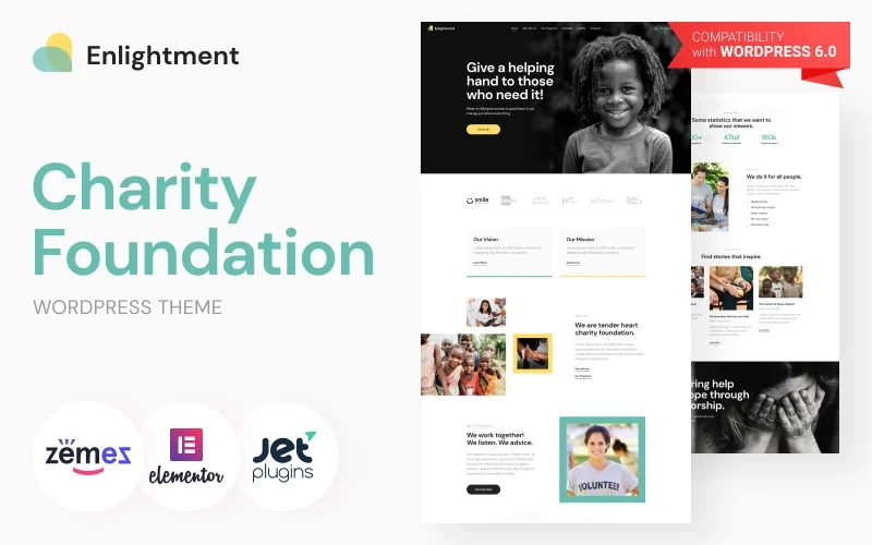 Enlightment – Charity Foundation WordPress Theme
