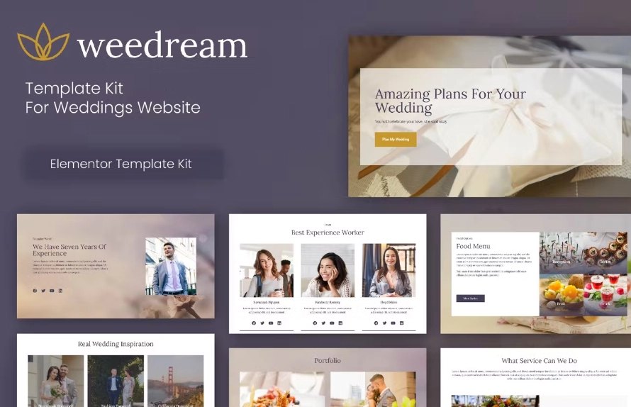 Weedream – Wedding Elementor Template