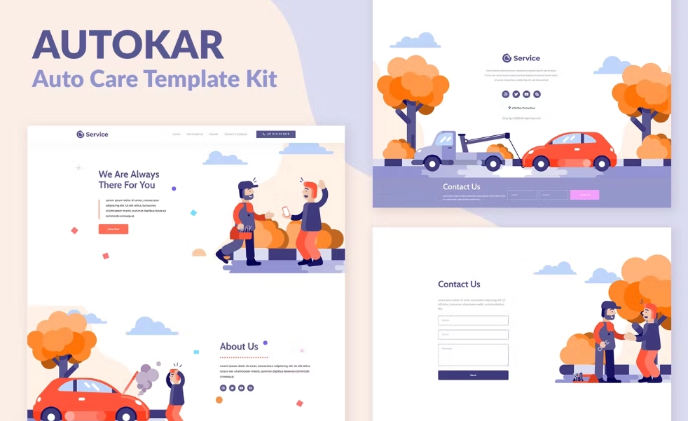 Autokar – Auto Care Elementor Template