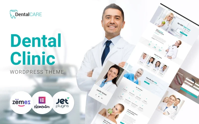DentalCare – Dental Clinic WordPress Theme