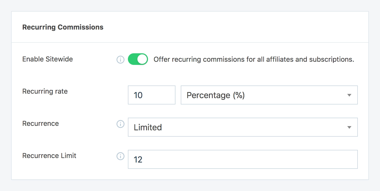 SliceWP Add-On - Recurring Commissions