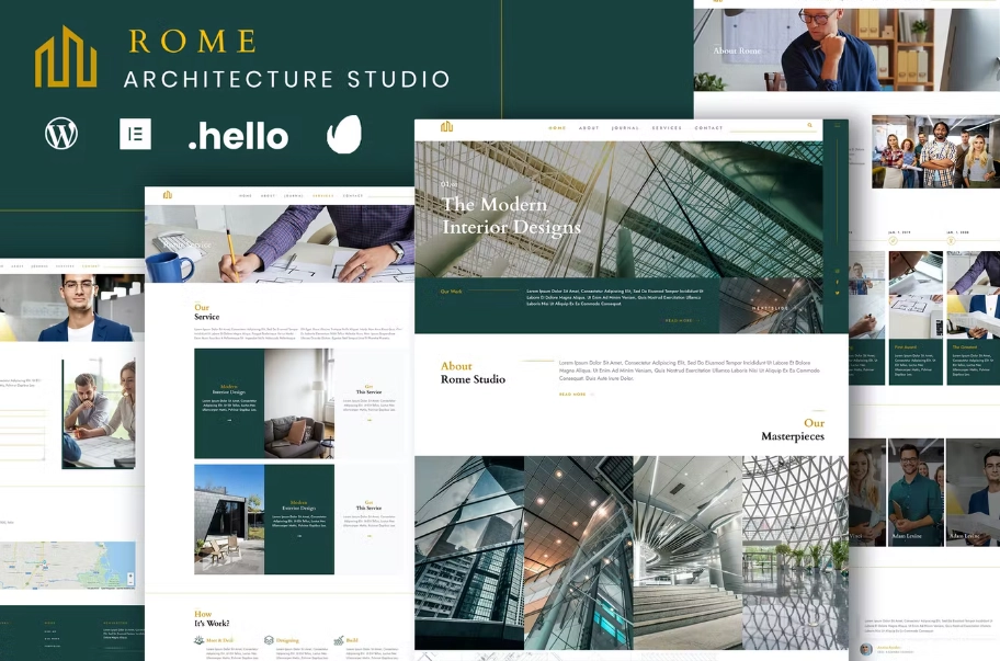 Rome – Modern Interior Elementor Template