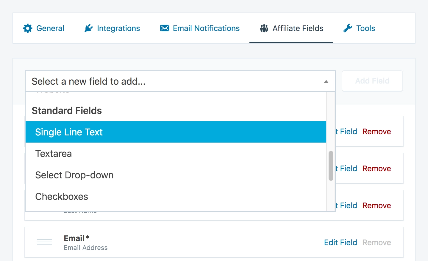 SliceWP Add-On - Custom Affiliate Fields