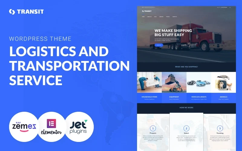 Transit – Logistics and Transportation Service WordPress Theme
