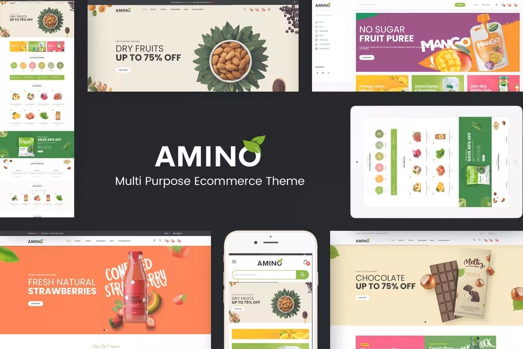 Amino – Organic & Food WordPress Theme