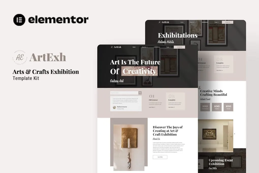 Artexh – Arts & Crafts Exhibition Elementor Template