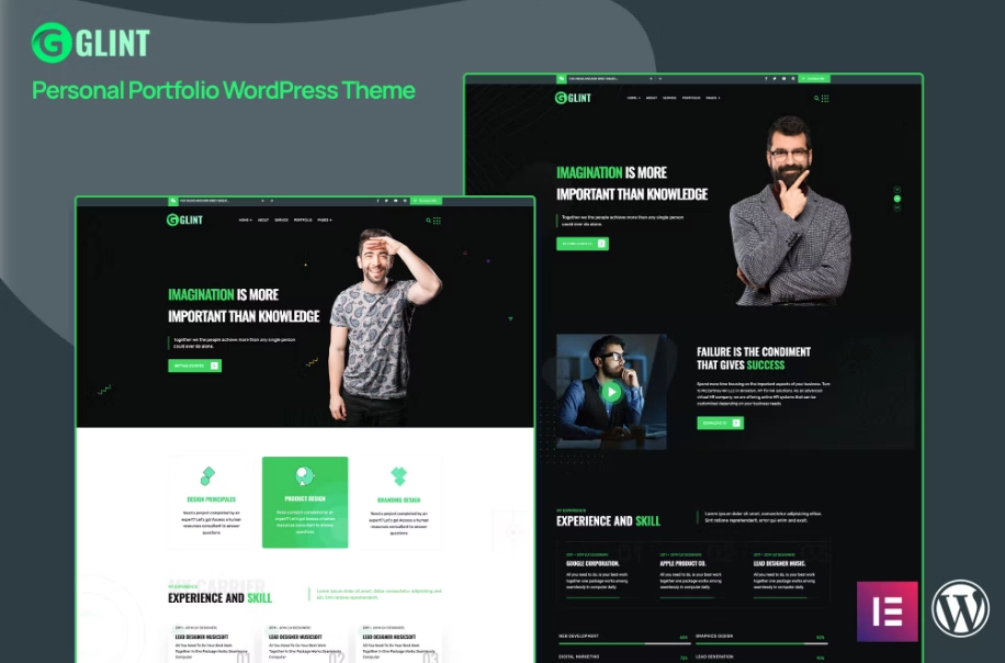Glint – Personal Portfolio WordPress Theme