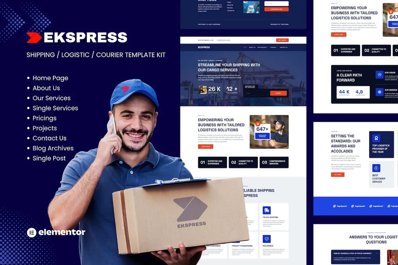 Ekspress – Logistic Shipping & Courier Template