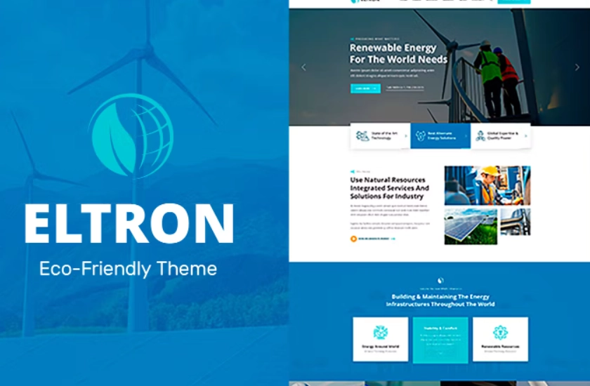 Eltron – Solar Energy Elementor WordPress Theme