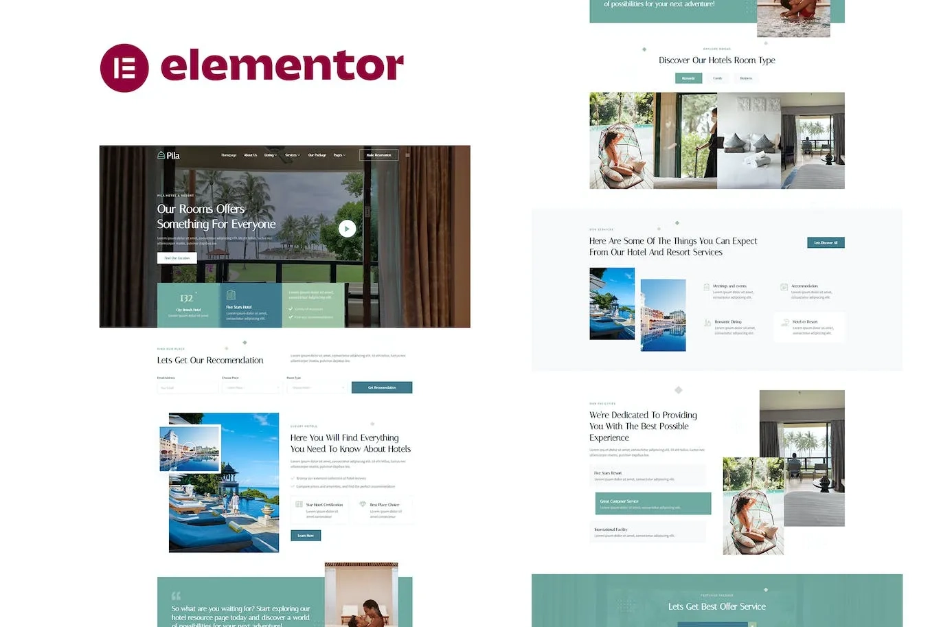 Pila – Hotel & Resort Elementor Template