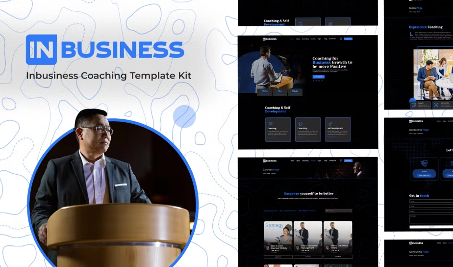 Inbusiness – Coaching Business Elementor Template