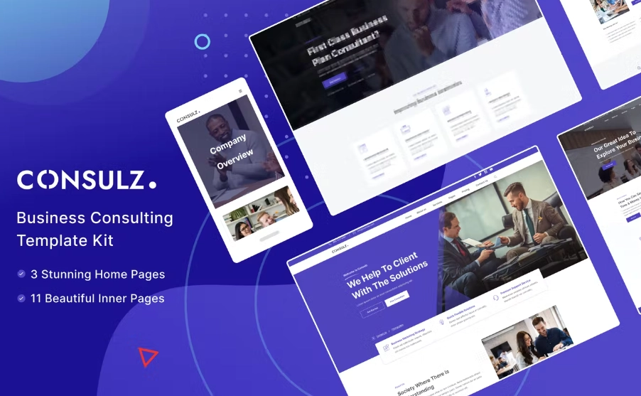 Consulz – Consulting Company Elementor Template