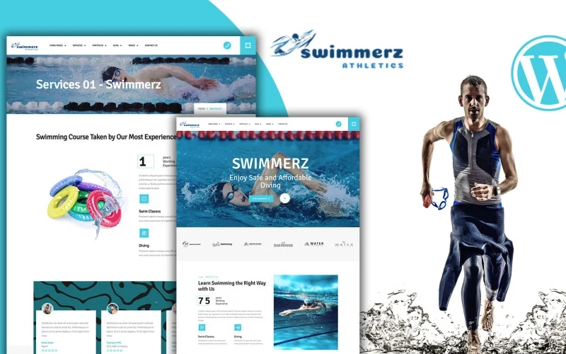 Swimmerz – Swimming Service WordPress Theme