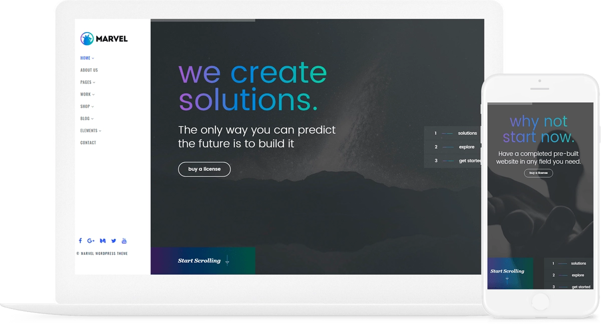 Marvel WordPress Theme