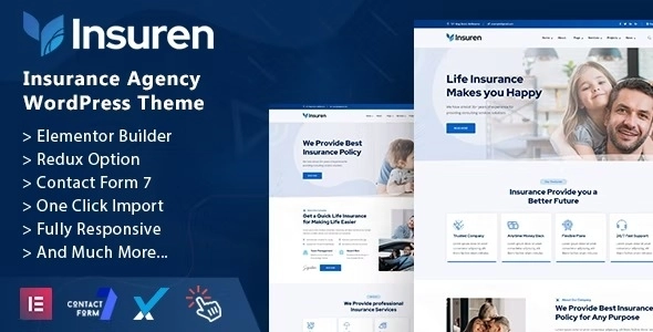 Insuren – Insurance Agency WordPress Theme
